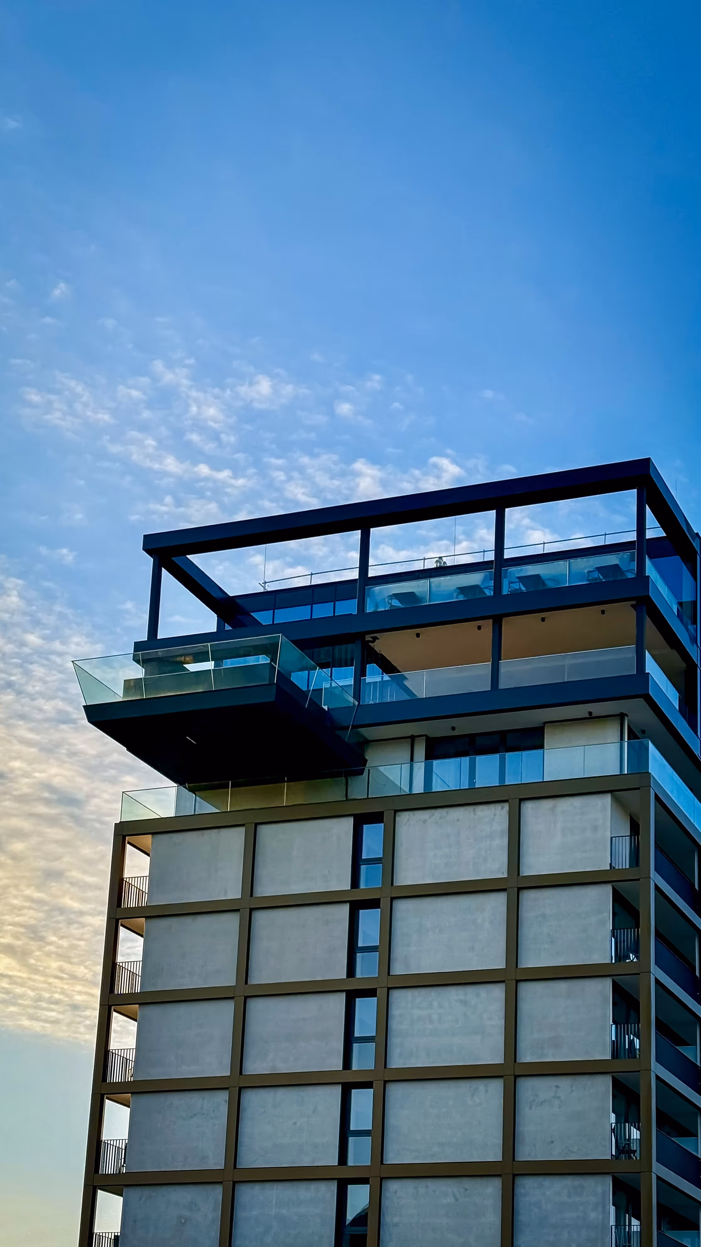 Sky pool outside view