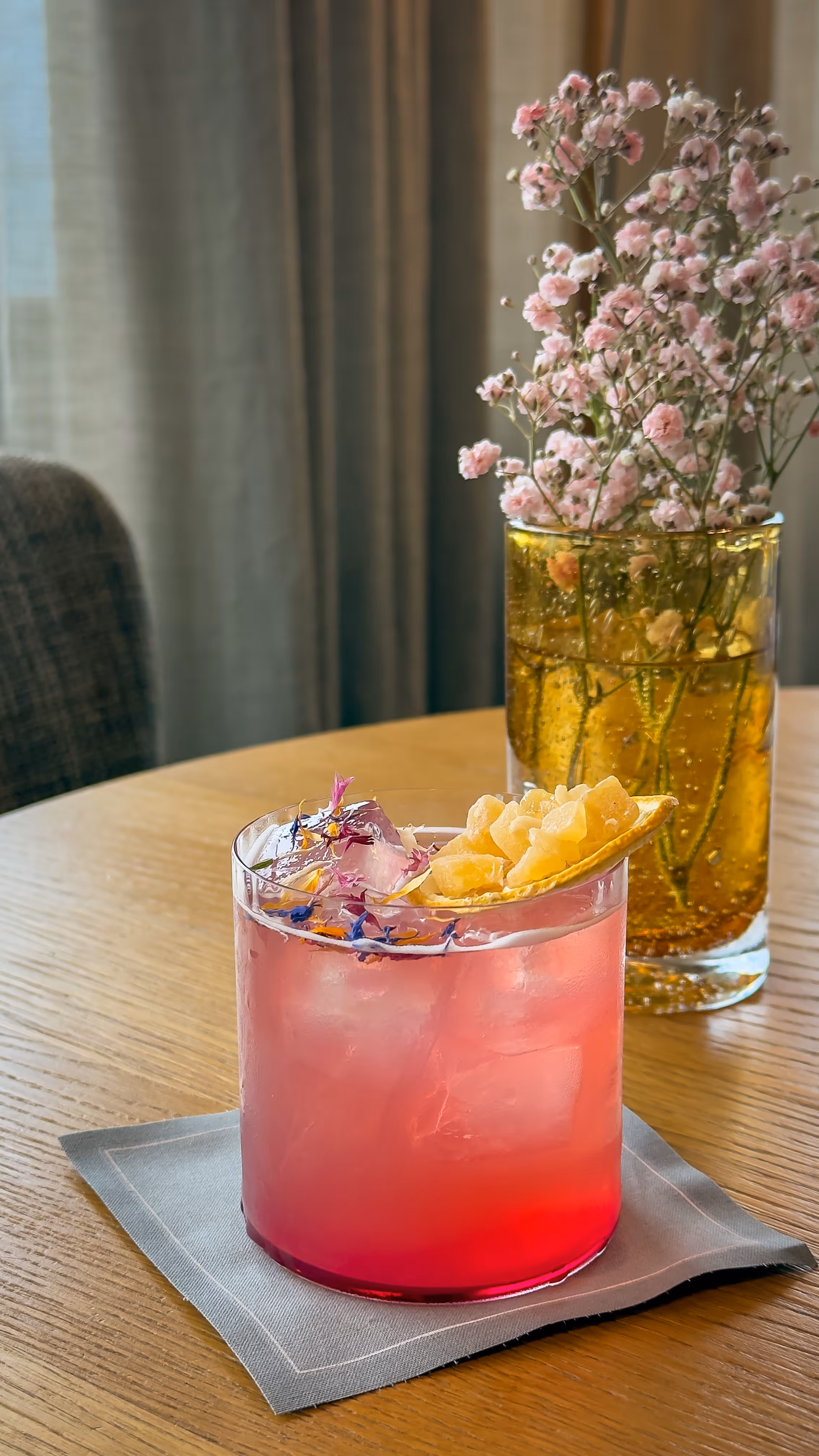Beautiful non-alcoholic drink from the bar.