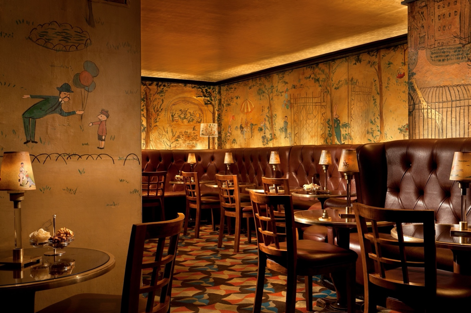 Bemelmans Bar at The Carlyle, its murals painted in 1947, in New York City