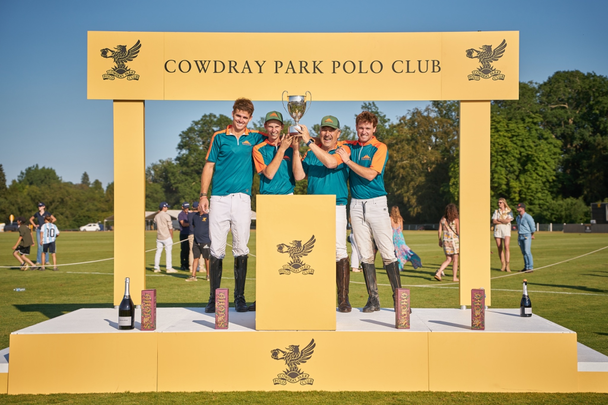 Gaston Polo Team celebrating their spot in the 2026 British Open final