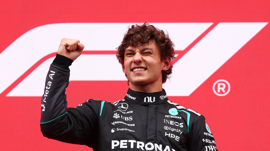 Isack Hadjar driving at the 2026 Belgian Grand Prix in Spa