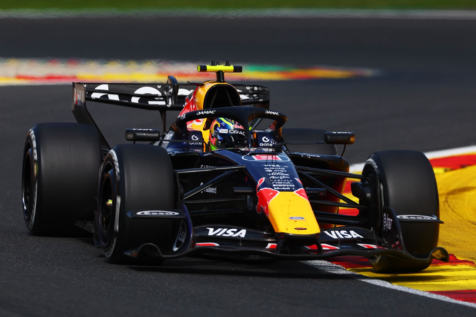 Franco Colapinto driving at the 2026 Belgian Grand Prix in Spa