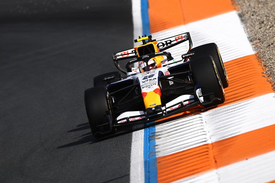 Formula 1 pit lane during free practice at the 2026 Dutch Grand Prix in Zandvoort