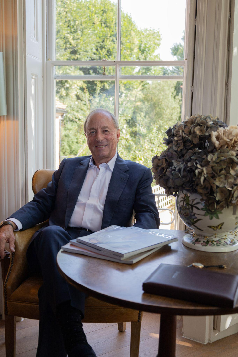 Robert Ettinger, CEO of Ettinger, in the brand's London showroom
