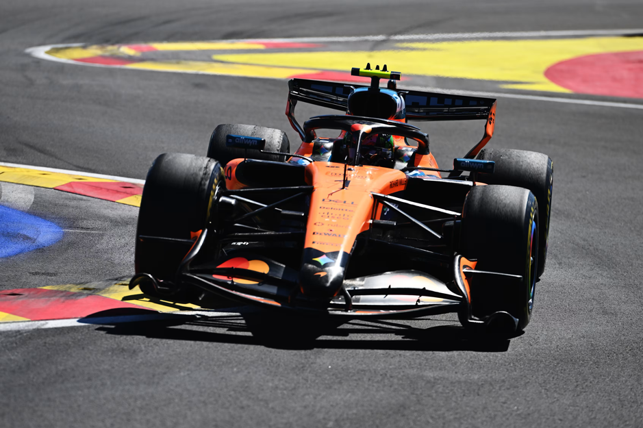 Formula 1 driver Charles Leclerc driving for Ferrari at the Spanish Grand Prix in Madrid
