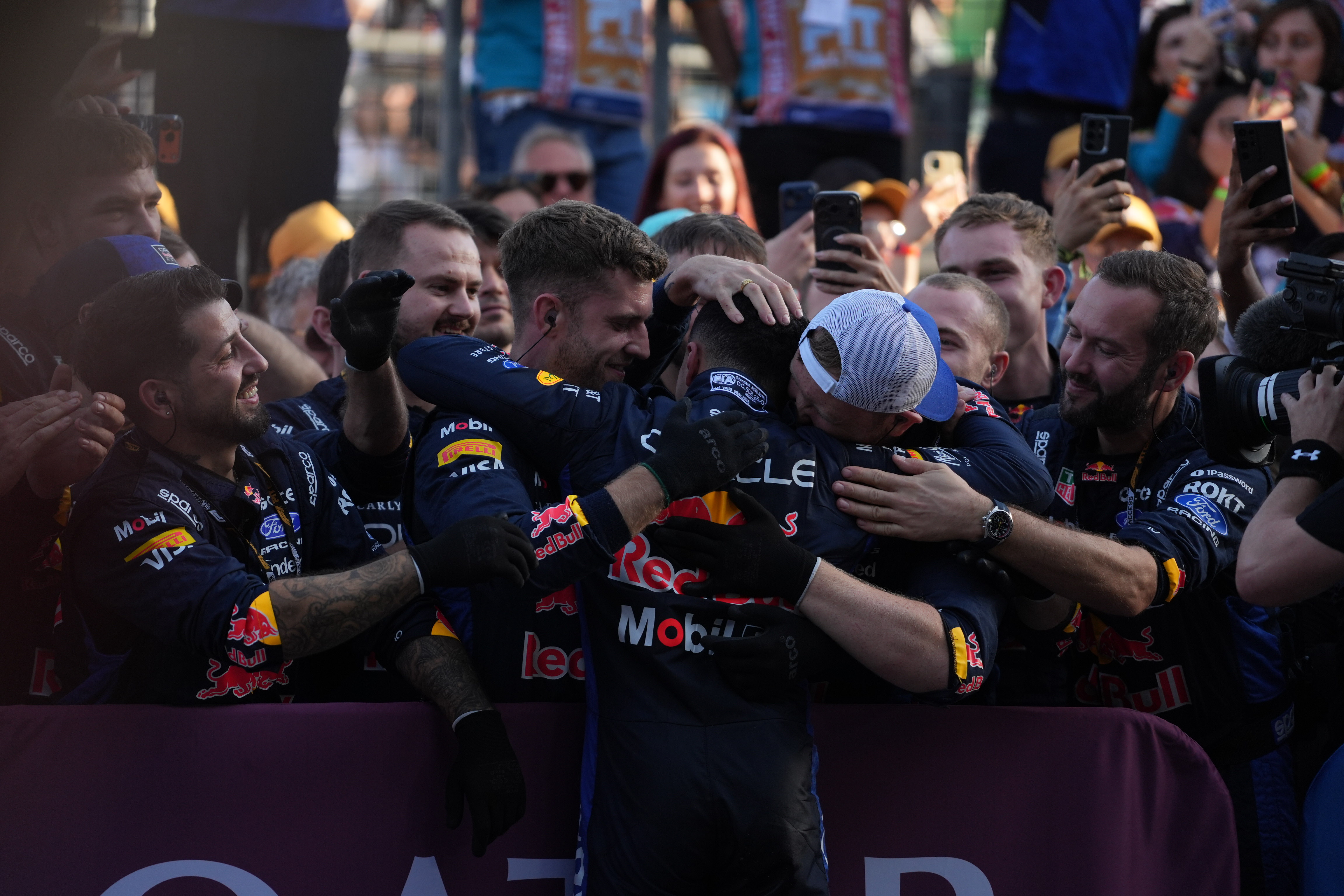Formula 1 driver Isack Hadjar driving for Red Bull at the Azerbaijan Grand Prix in Baku