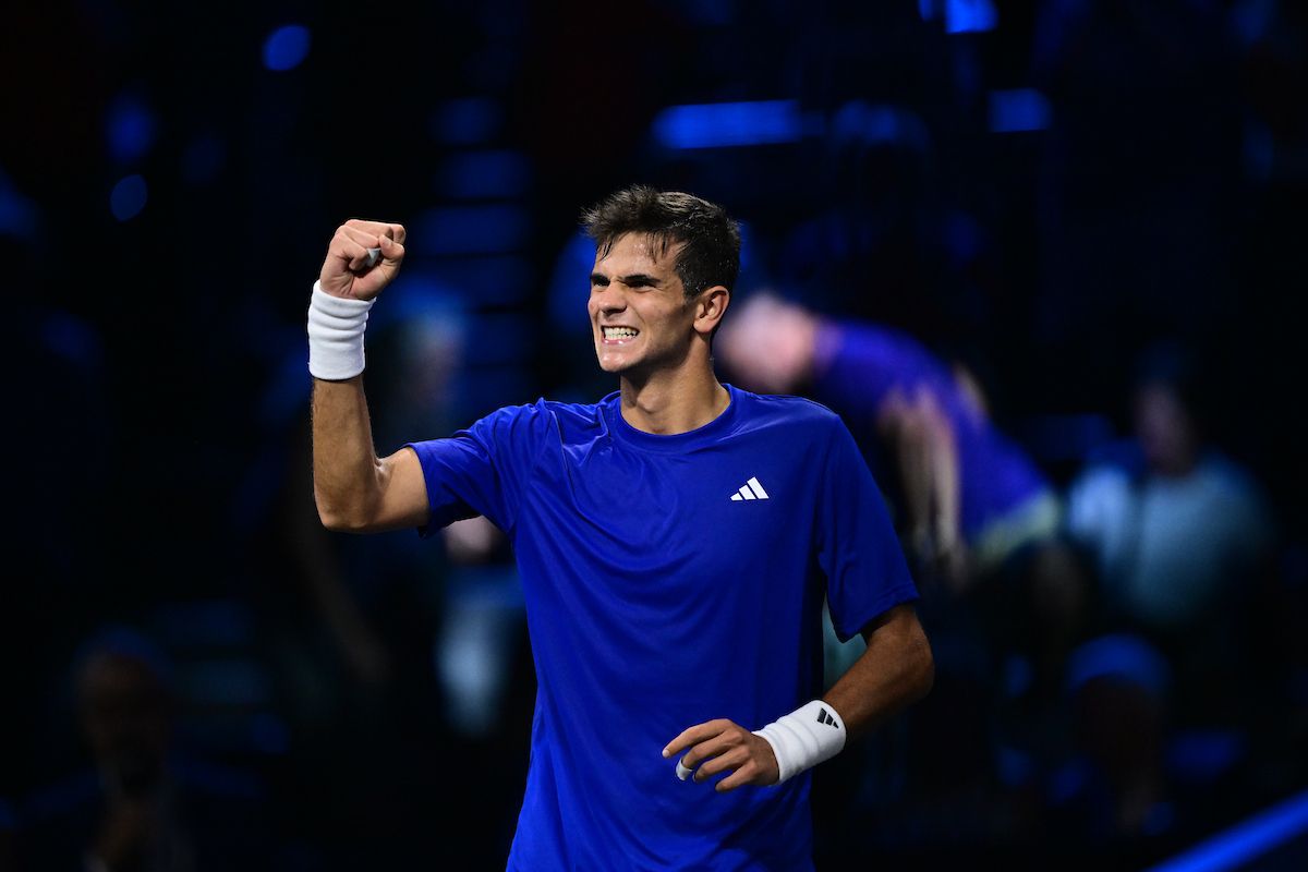 Rafael Jódar of Team Europe at the 2026 Laver Cup at The O2 in London