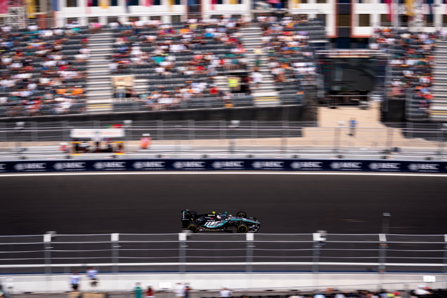 Formula 1 driver Kimi Antonelli driving for Mercedes at the Spanish Grand Prix at Madring
