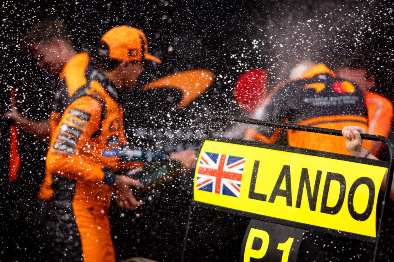 Lando Norris celebrating his win at the 2026 Hungarian Grand Prix