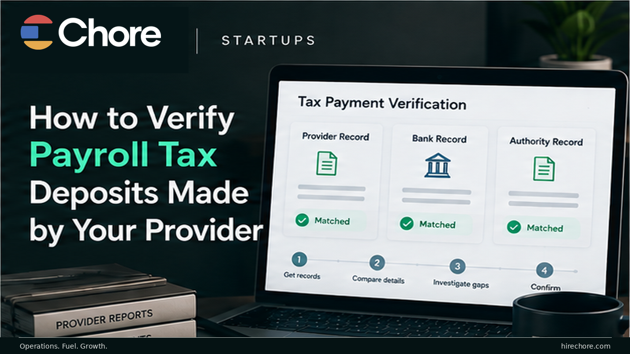 How to Verify Payroll Tax Deposits Made by Your Provider