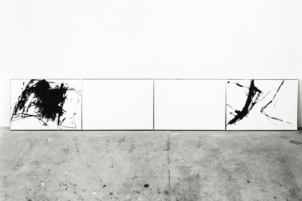Erich Reusch, 4-teilige Zeichnung, 1979