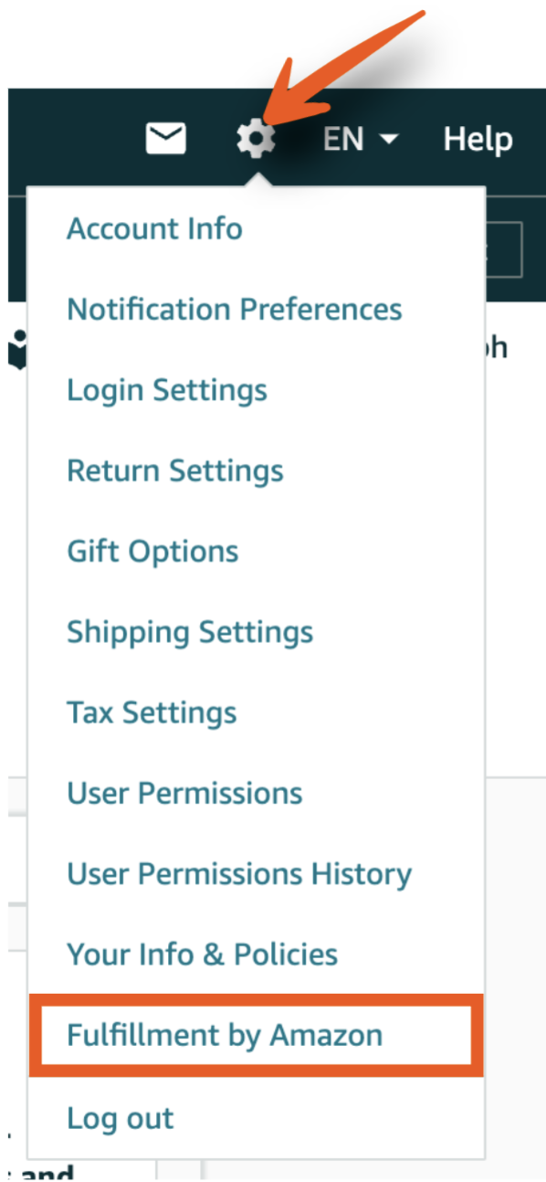 Seller Central Settings