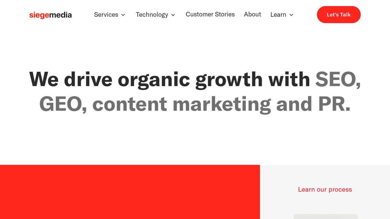 Screenshot of https://www.siegemedia.com