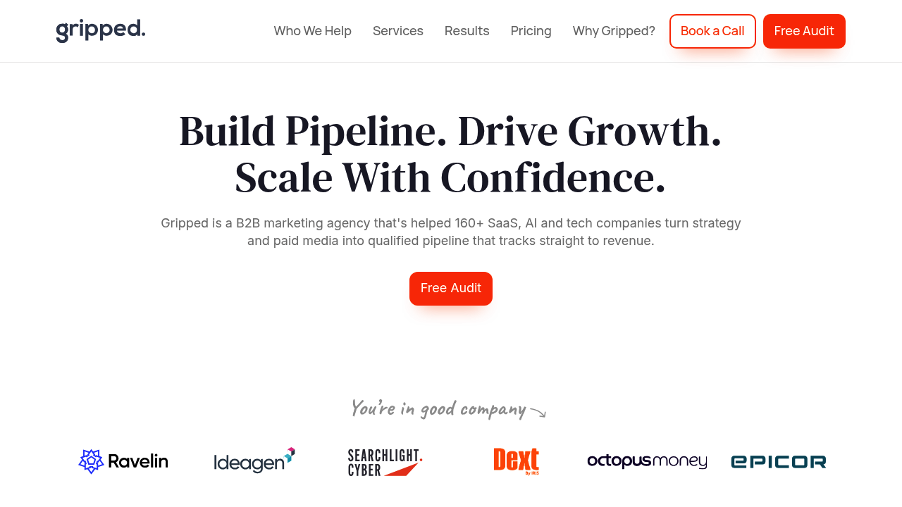 Screenshot of https://gripped.io