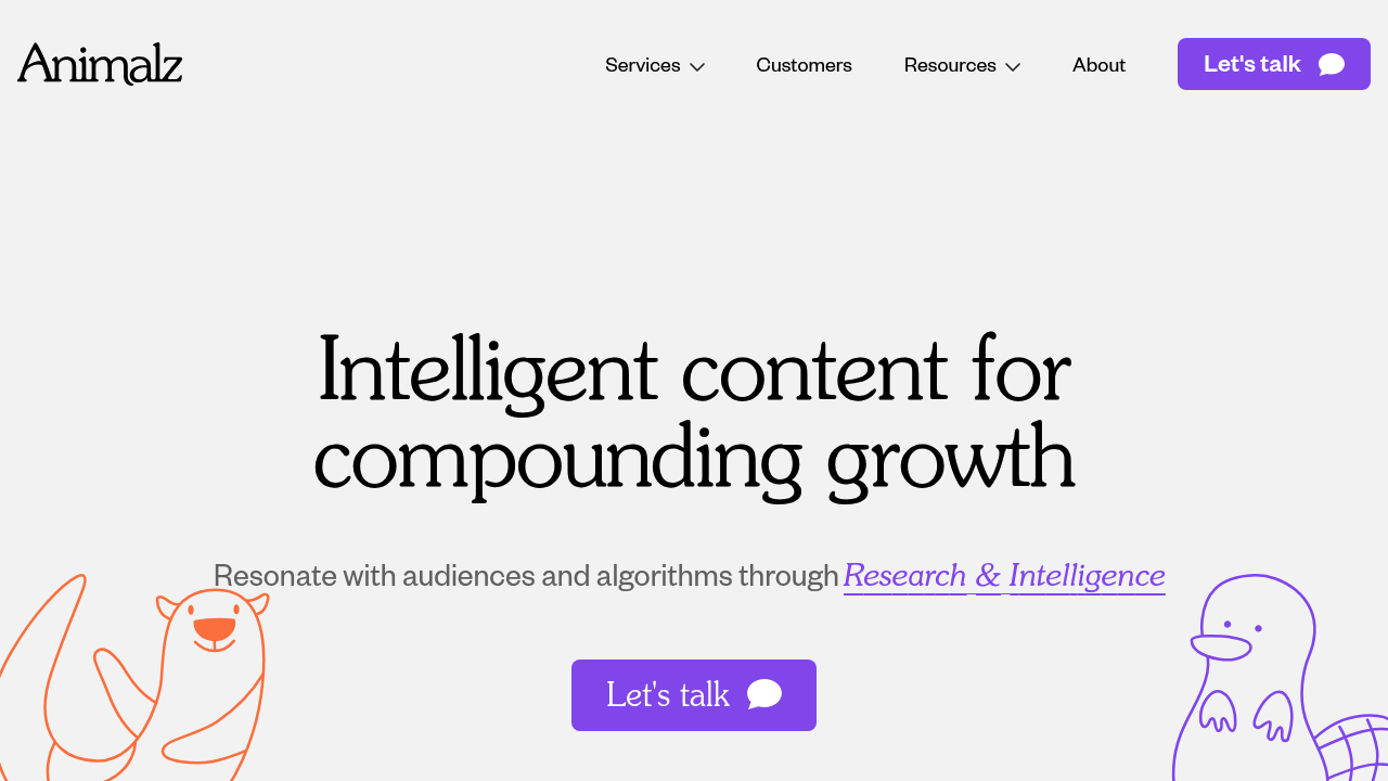 Screenshot of https://www.animalz.co