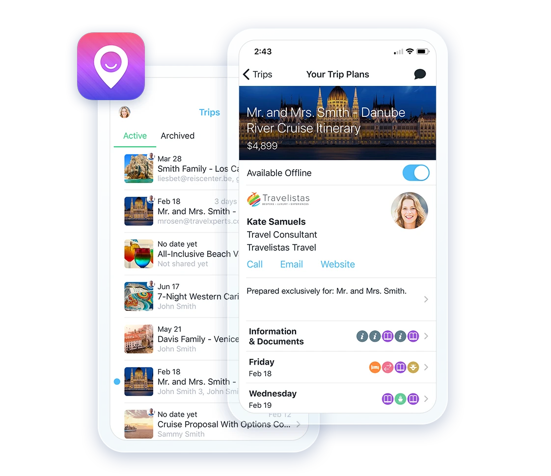 Travefy mobile app