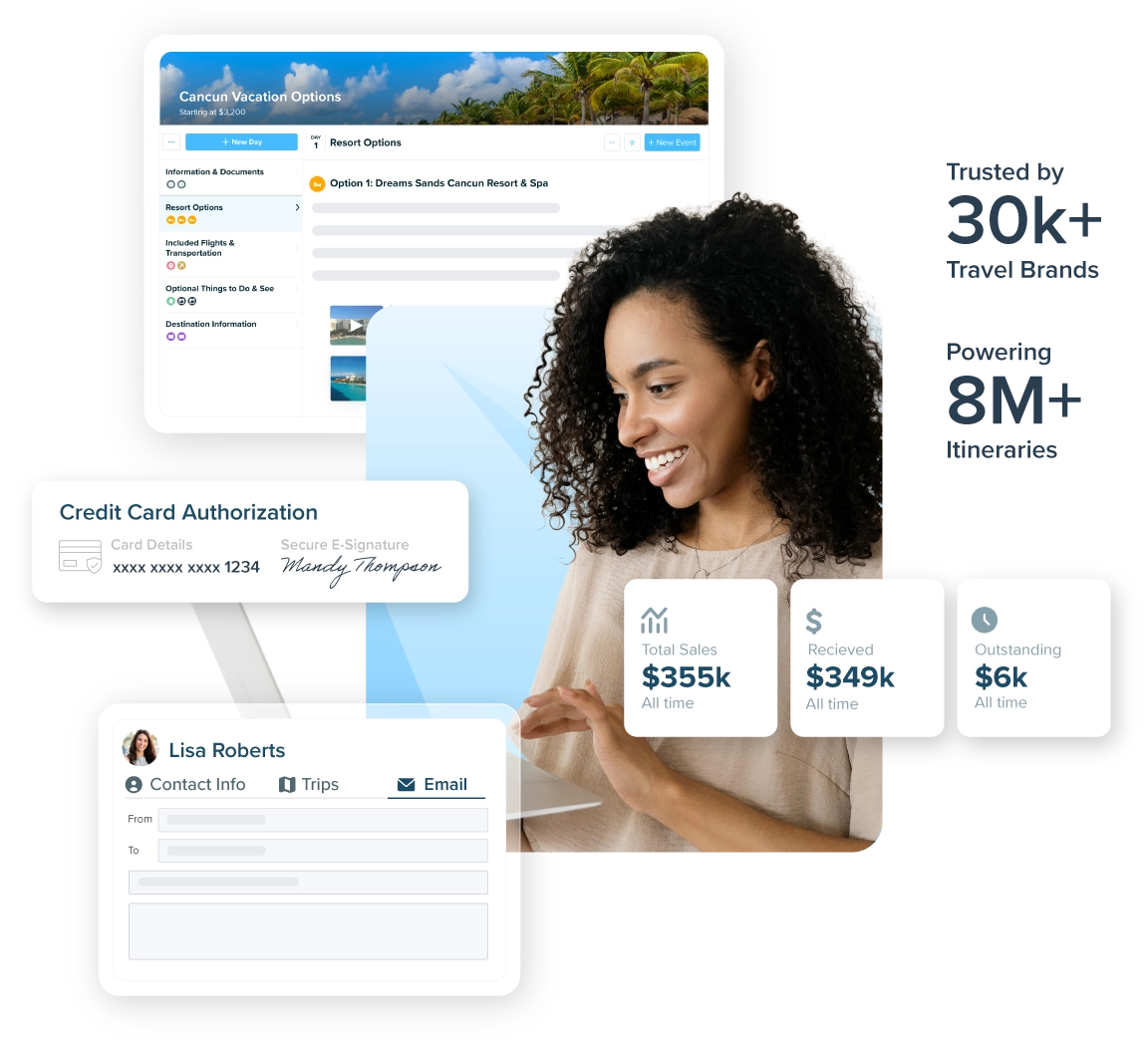 The software for travel agents and agencies.