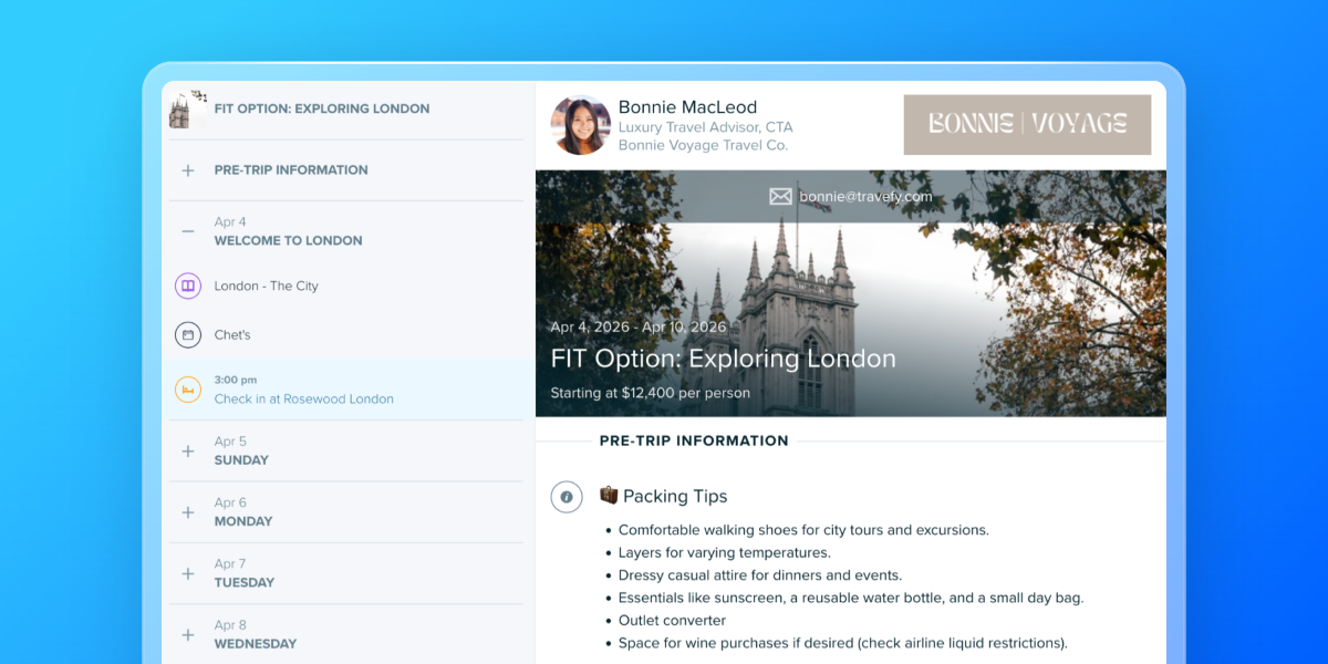 Travel Agent Proposal