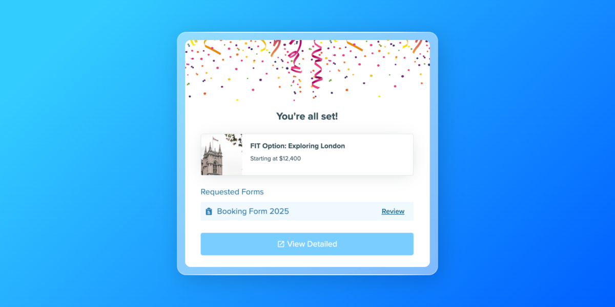 Travel Agent Booking Form