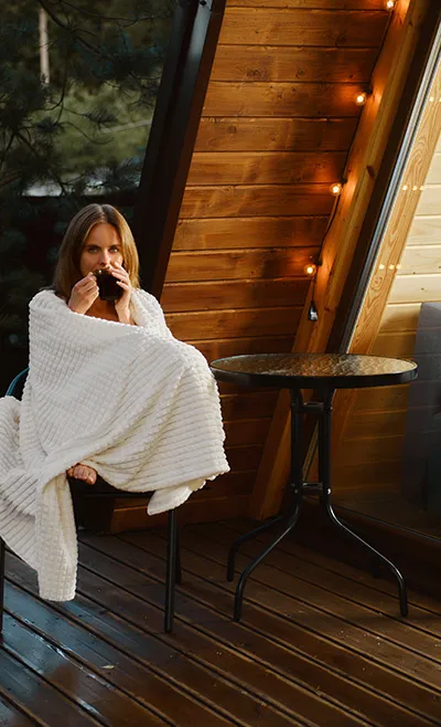 Relax in a cozy hotel accommodation