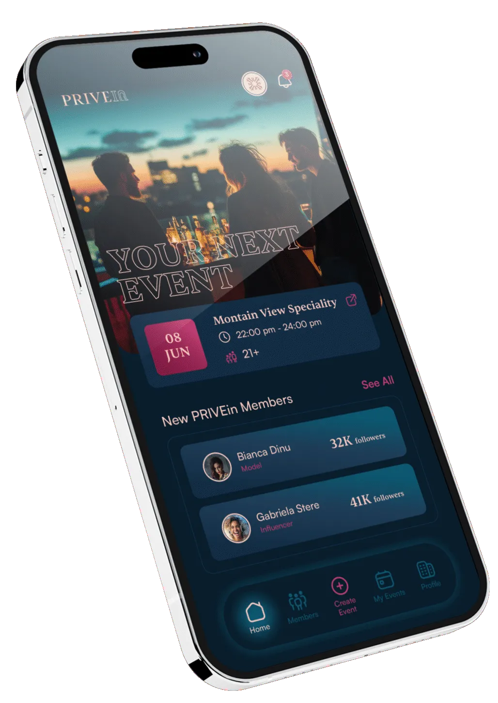 privein app member details