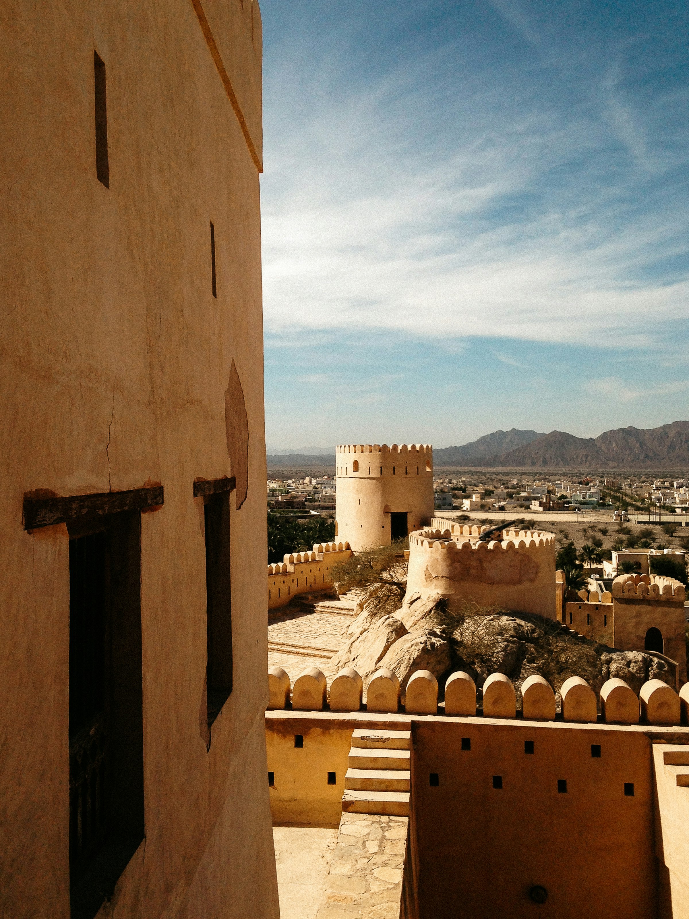 A wide view over Muscat, Oman's capital city