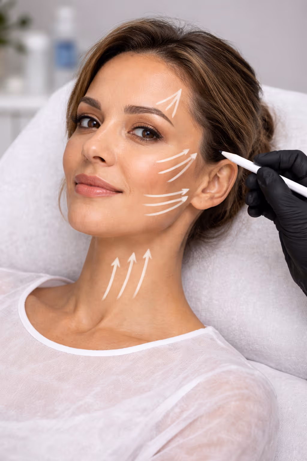 Sıvı yüz germe uygulaması — Op. Dr. Gökhan Beyhan