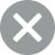 Gray circle with a white X in the center, indicating close or cancel.