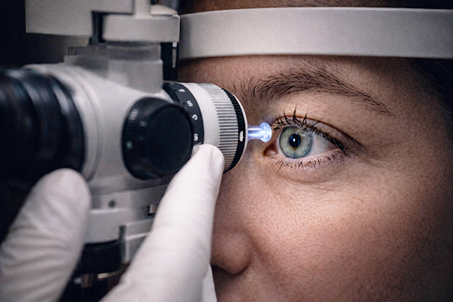 Woman with stylish glasses