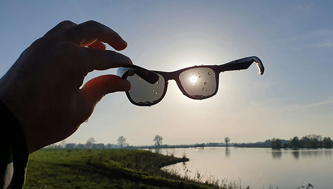 Woman with stylish glasses
