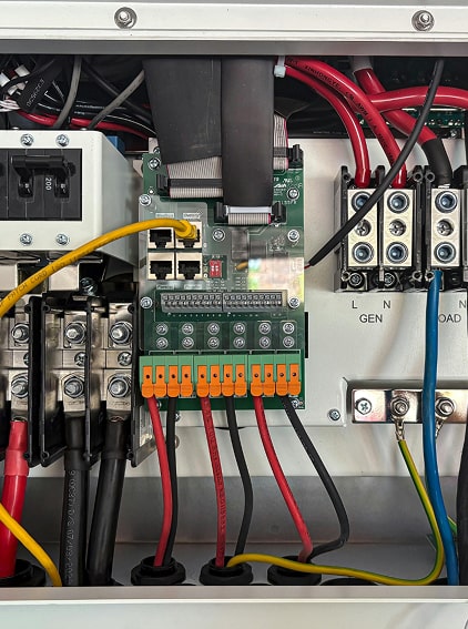 Open switchboard showing wires | Salty Electrical services in the Greater Wellington Region