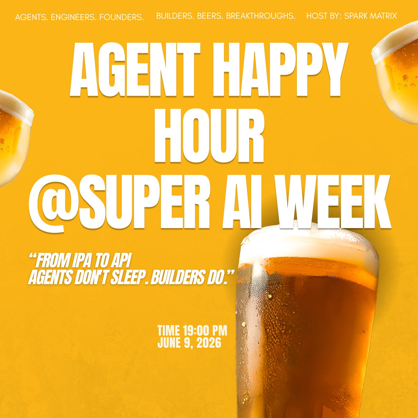 Agent Happy Hour @ Super AI week