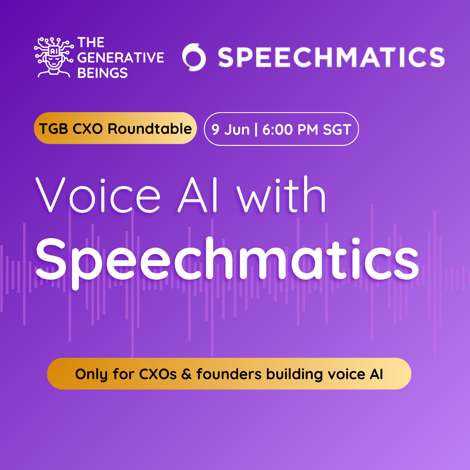Voice AI with Speechmatics | TGB CXO Roundtable