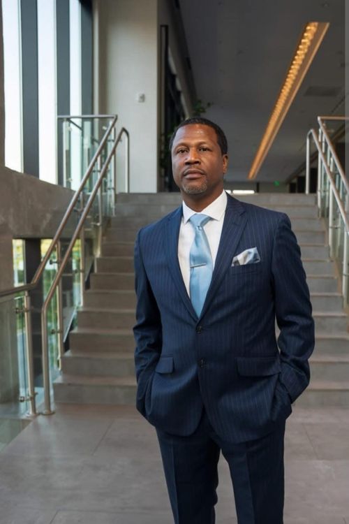 Portrait of the president of EAC, Frank Johnson