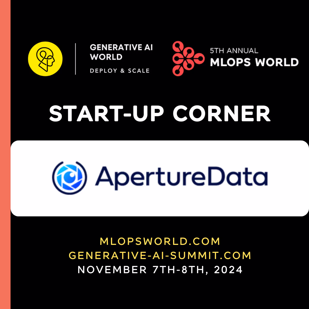Connect with ApertureData at MLOps and Generative AI World Conference