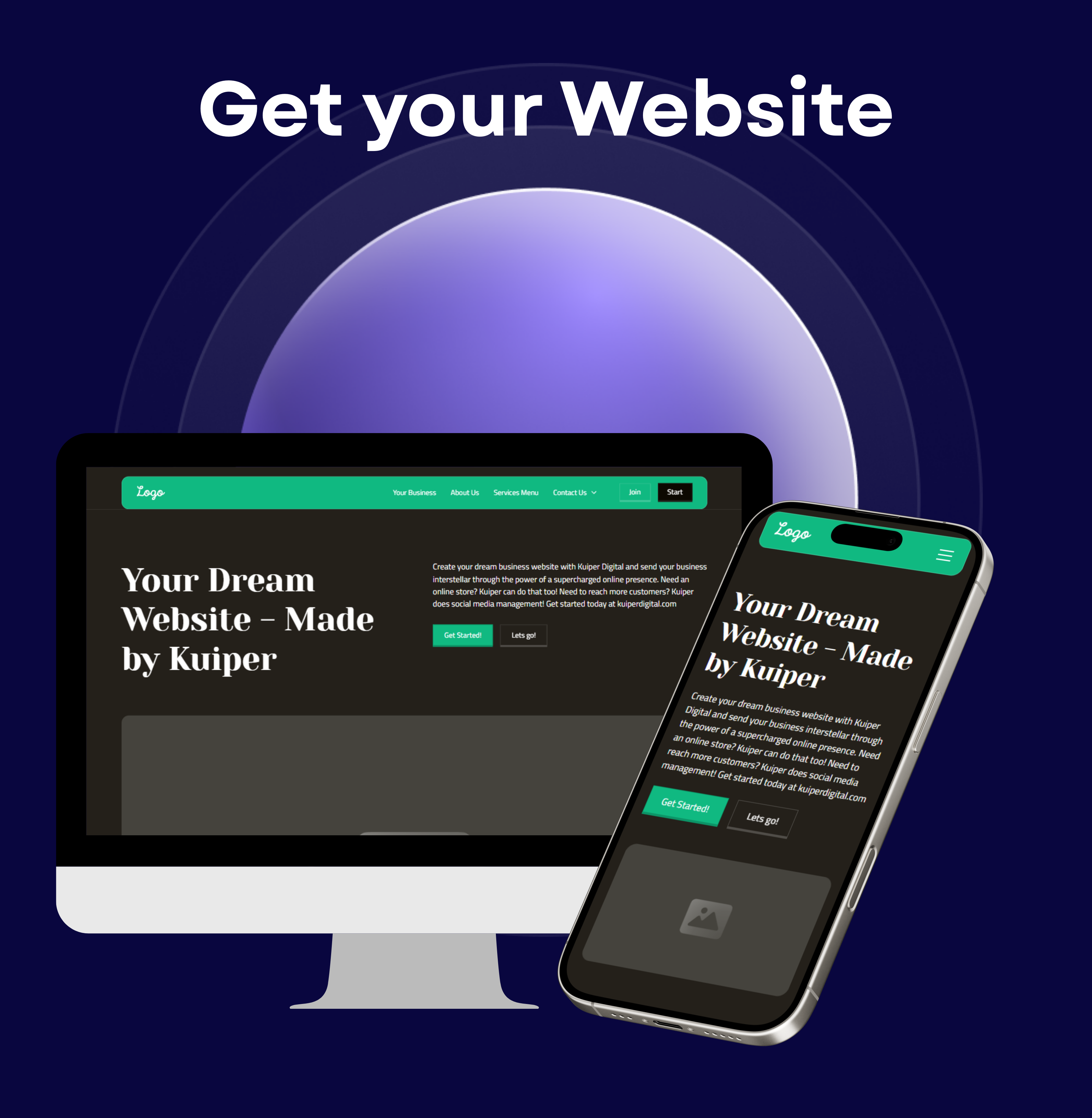 Image displaying a newly created website. Kuiper Digital web design, using Webflow to create the best websites across Norfolk and east Anglia.