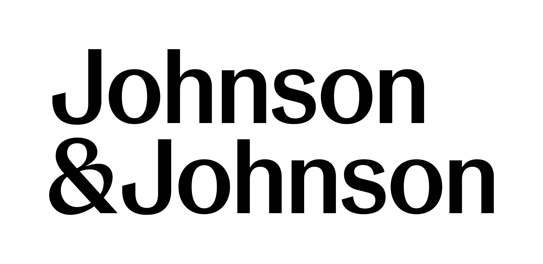 Johnson & Johnson wordmark in black text on a white background.