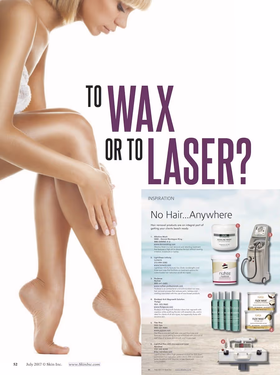 A common question for hair removal, to use wax or a laser