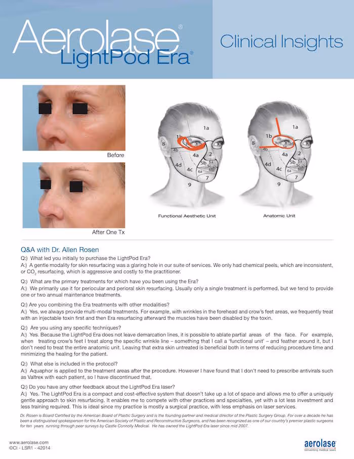rejuvenecimiento facial parcial con láser er yag 2940nm