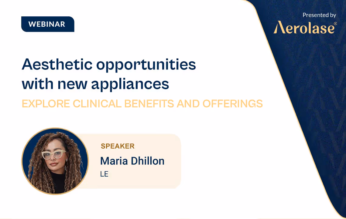 In diesem Webinar untersucht Maria Dhillon, LE, Inhaberin von Beauty Connect Pro, die neuen Optionen, die für ästhetische Laser verfügbar sind, und stellt das gesamte Anwendungsspektrum von Aerolase vor, das für verschiedene Hauttypen und -bedingungen geeignet ist. Englische Untertitel kommen bald.