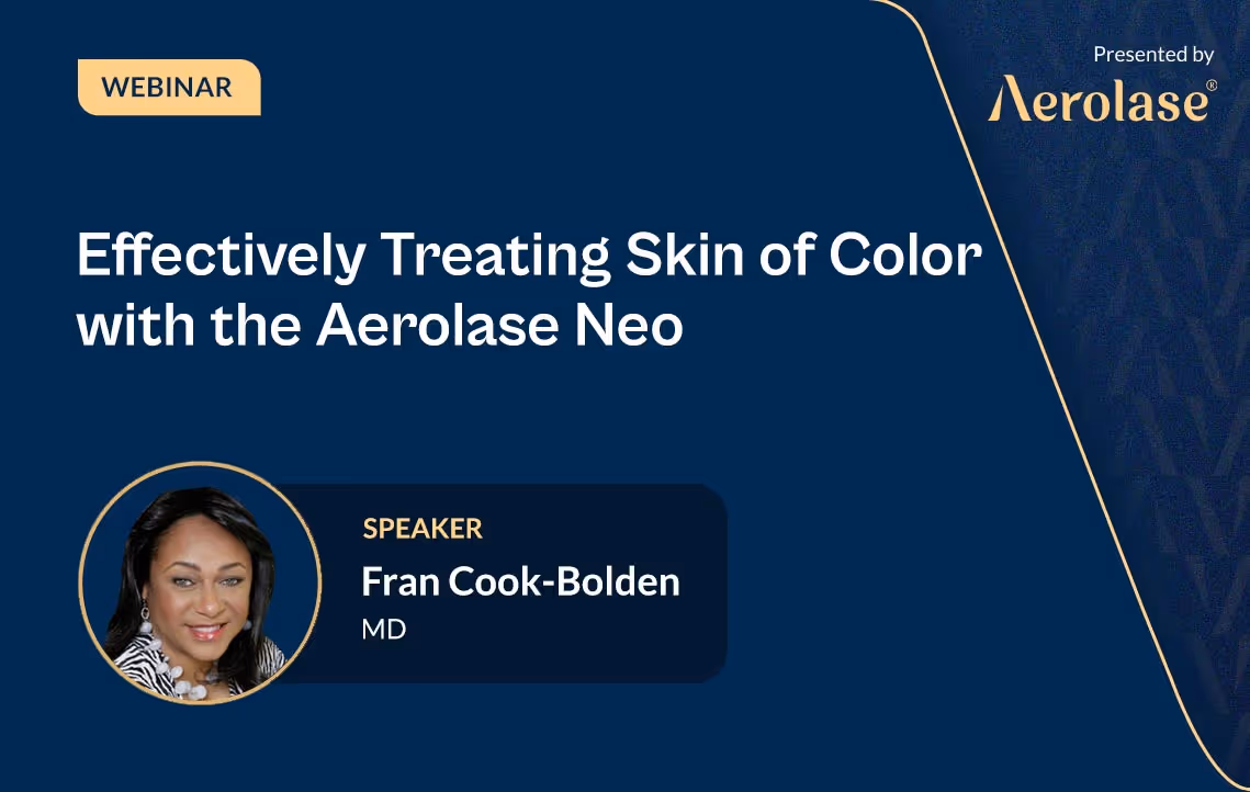 Effectively Treating Skin of Color with Fran Cook-Bolden