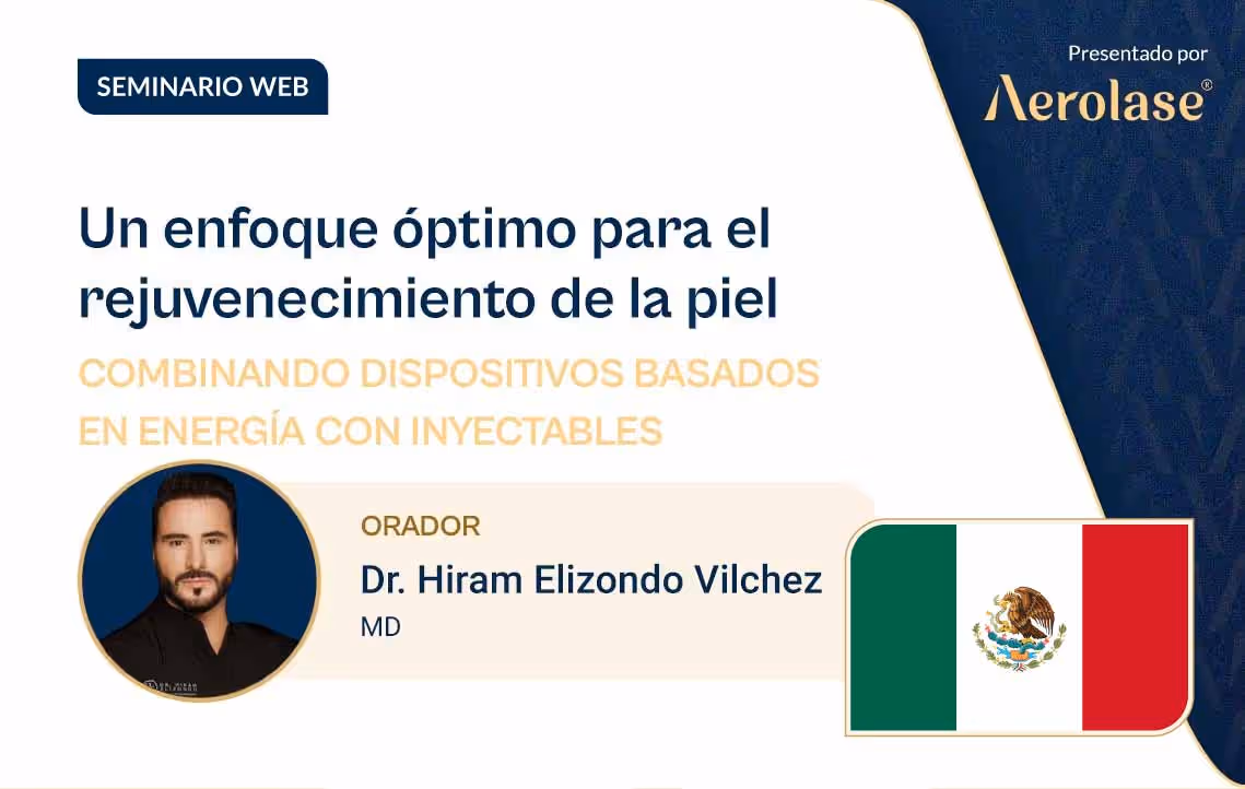 Únase al Dr. Hiram Elizondo Vilchez en una sesión exclusiva para descubrir cómo la innovadora tecnología láser Aerolase Neo Elite rejuvenece la piel y mejora su salud y estética. 