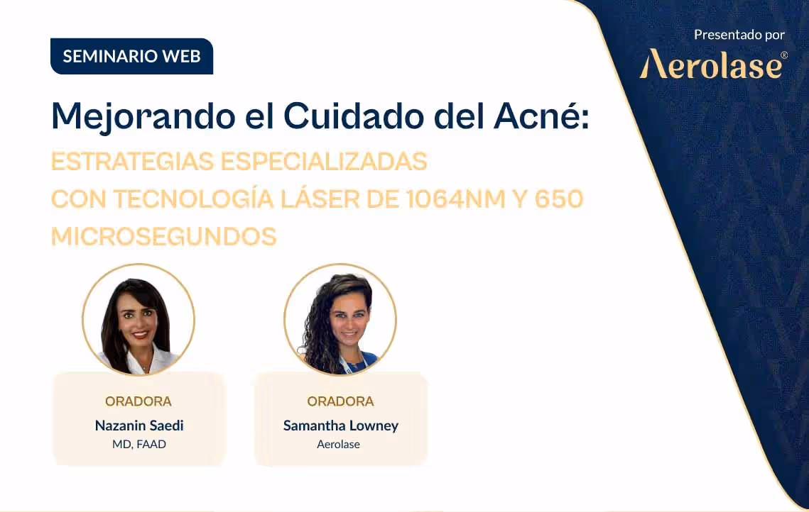 La Dra. Nazanin Saedi discute superar los desafíos existentes en el tratamiento del acné con la revolucionaria tecnología láser de 650-microsegundos 1064nm. Active los subtítulos para la traducción al español.