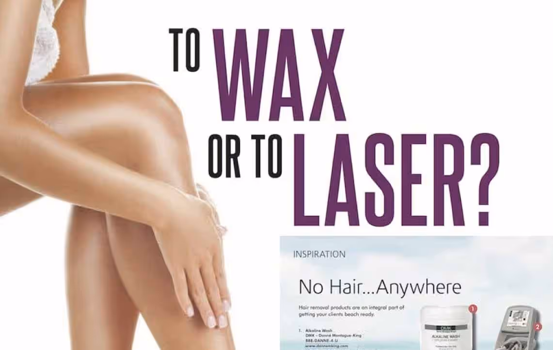 A common question for hair removal, to use wax or a laser