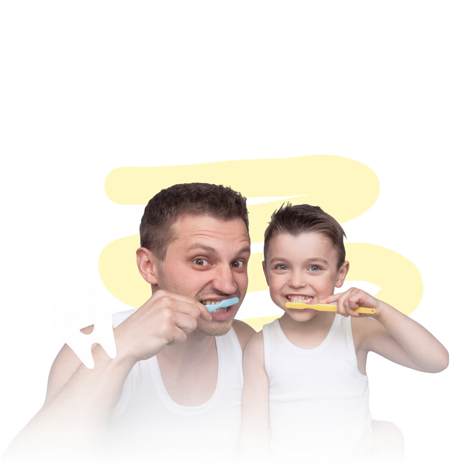 happy kid and father