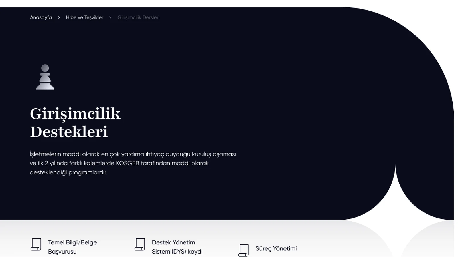 Entrepreneurship support programme detail page hero