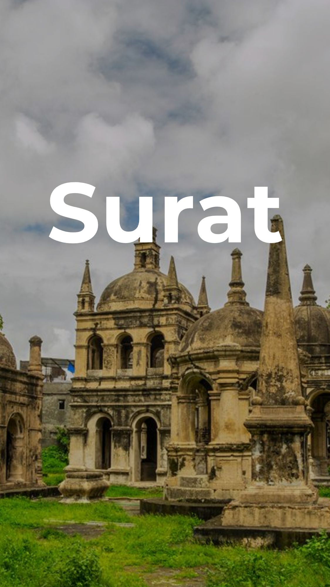 Surat skyline with Dubai luxury real estate investment concept by Cube Realty