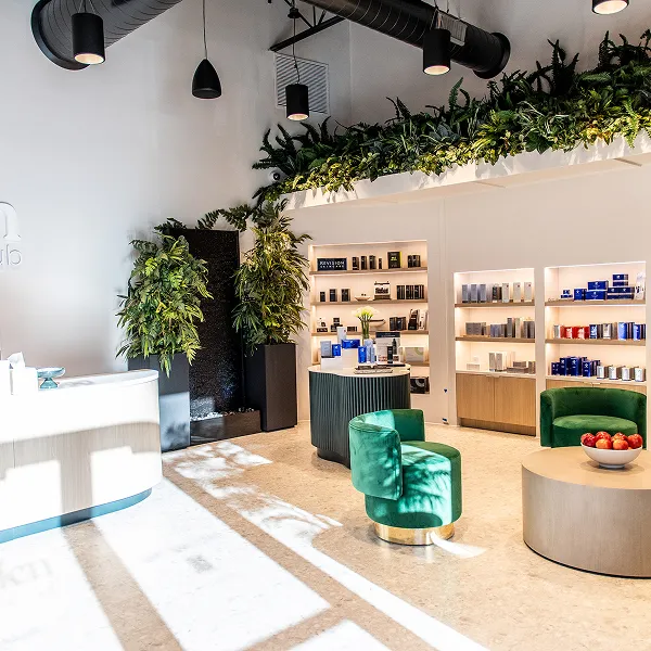 Eden Health Club interior lobby in Greenwood Village, Colorado