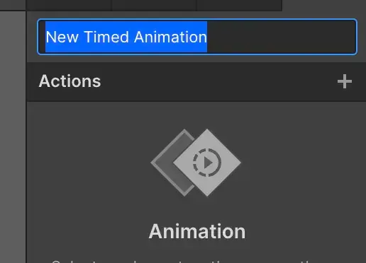 Creating new animation