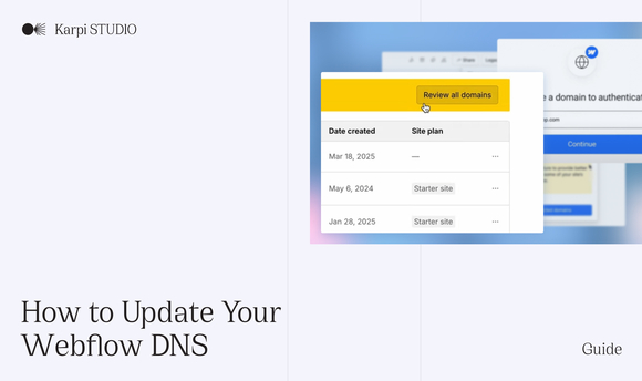 Webflow DNS guide article thumbnail